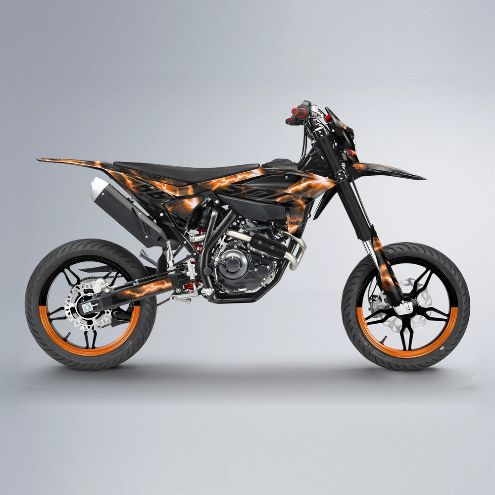 FLASH Beta supermoto graphics kit in Orange