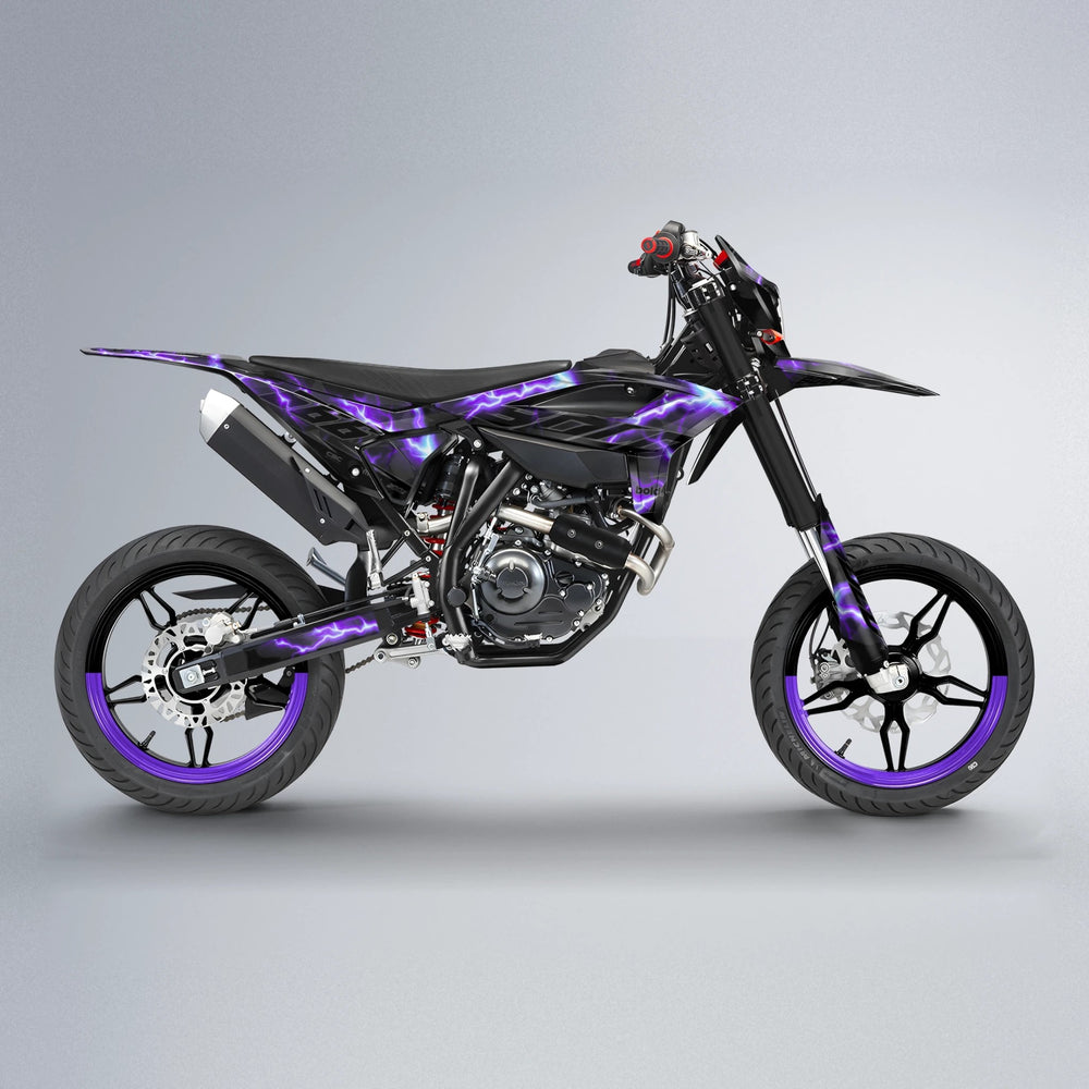 FLASH Beta supermoto graphics kit in Purple