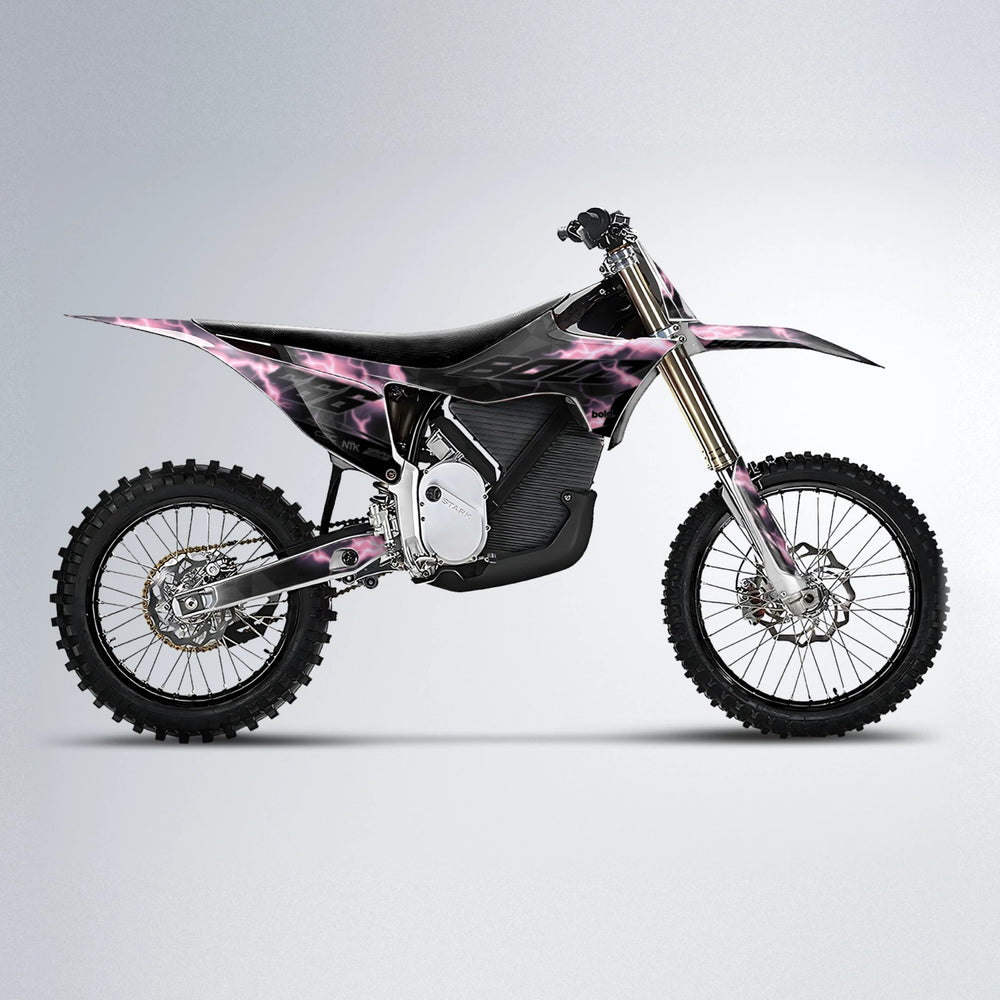 FLASH Stark Varg MX motocross graphics kit in Sakura Pink