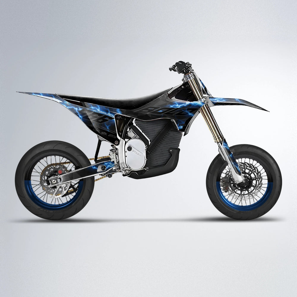 FLASH Stark Varg SM supermoto graphics kit in Custom Colour