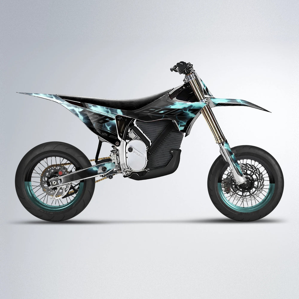 FLASH Stark Varg SM supermoto graphics kit in Mint