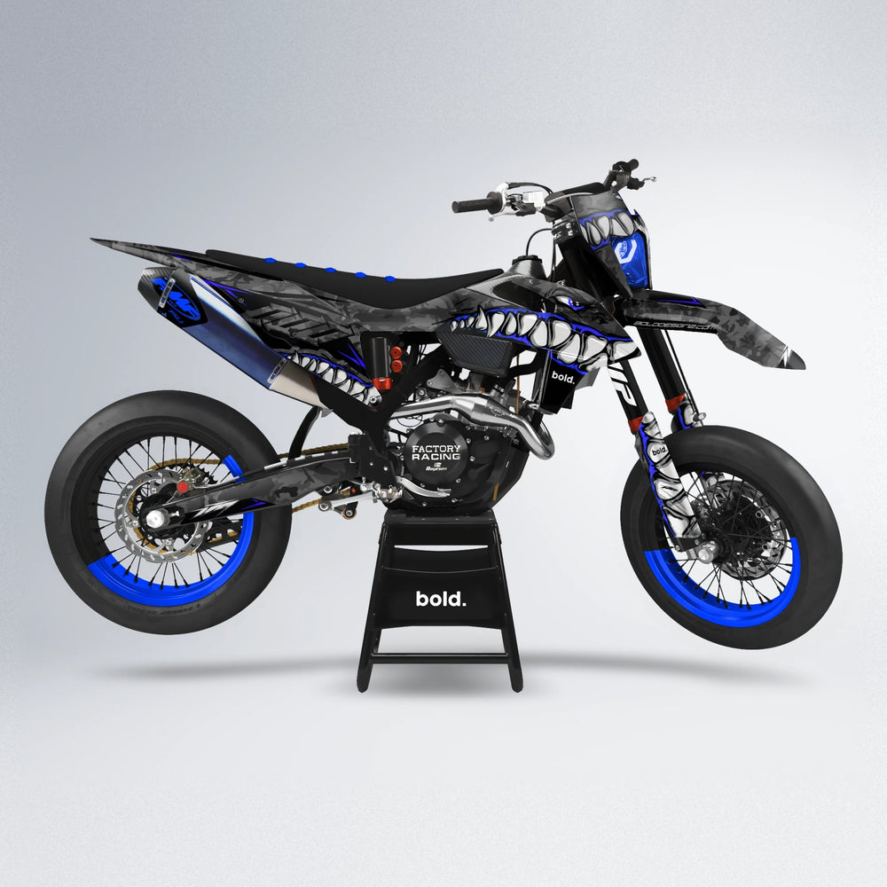 FLIGHT supermoto graphics kit in Blue