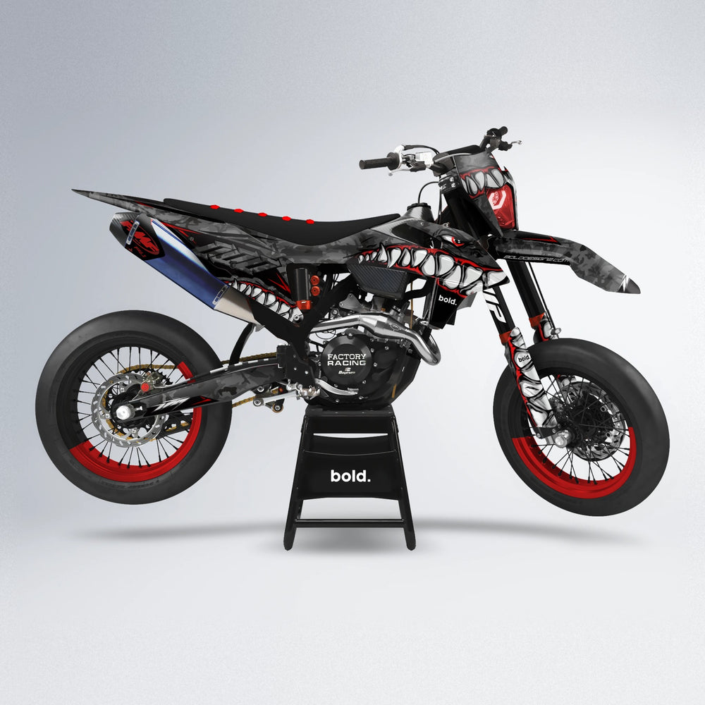 FLIGHT supermoto graphics kit in Custom Colour