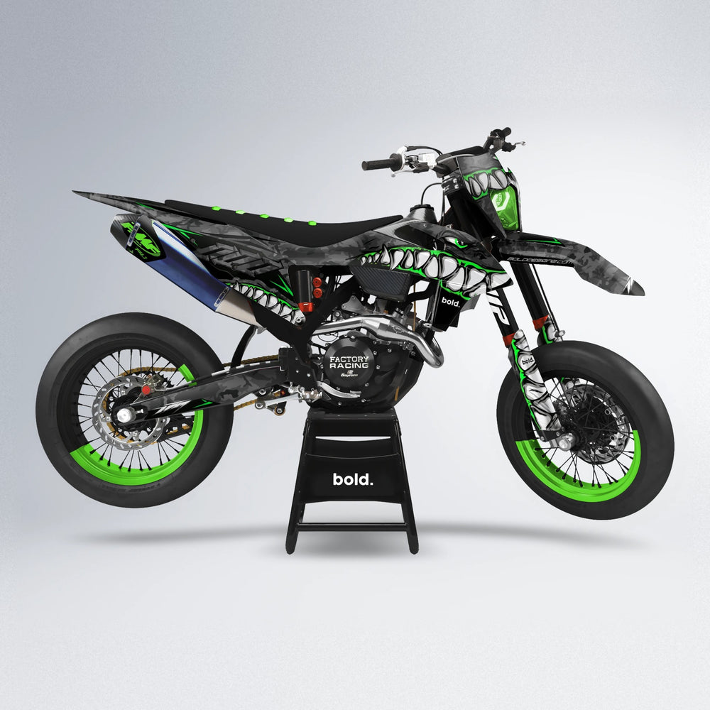 FLIGHT supermoto graphics kit in Green