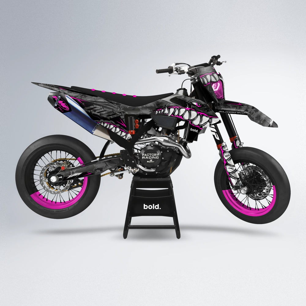 FLIGHT supermoto graphics kit in Pink
