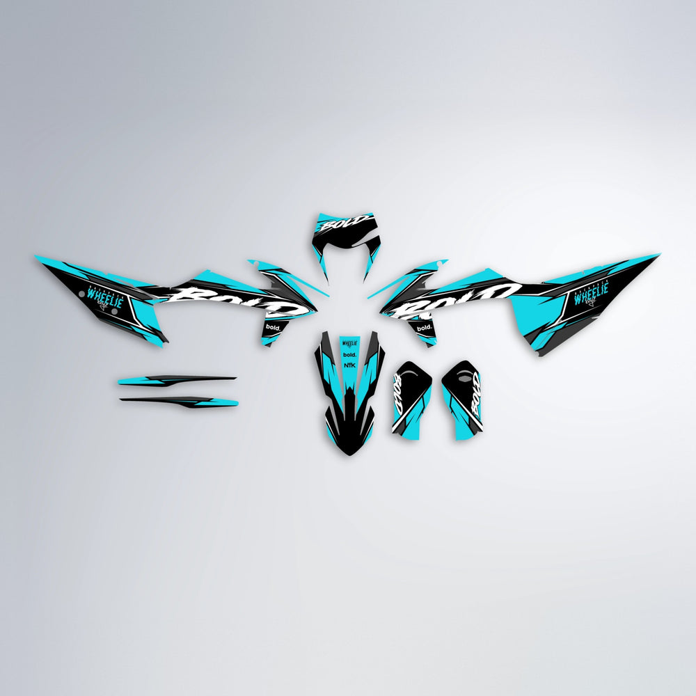 FURY graphics kit parts layout in Teal