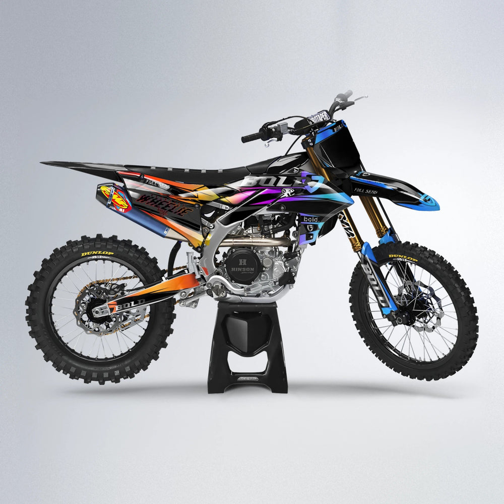 GEBEL V1 Yamaha YZF MX motocross graphics kit in Sunset Fade