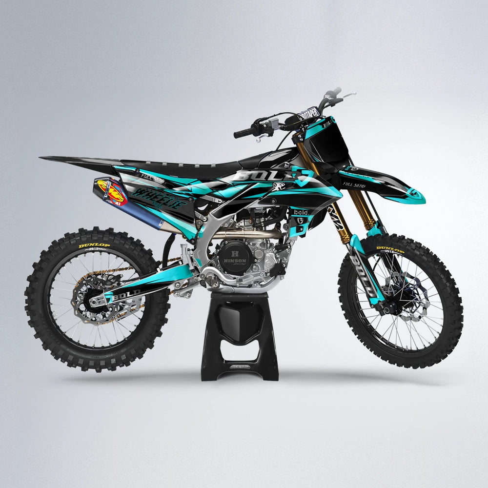 GEBEL V1 Yamaha YZF MX motocross graphics kit in Teal