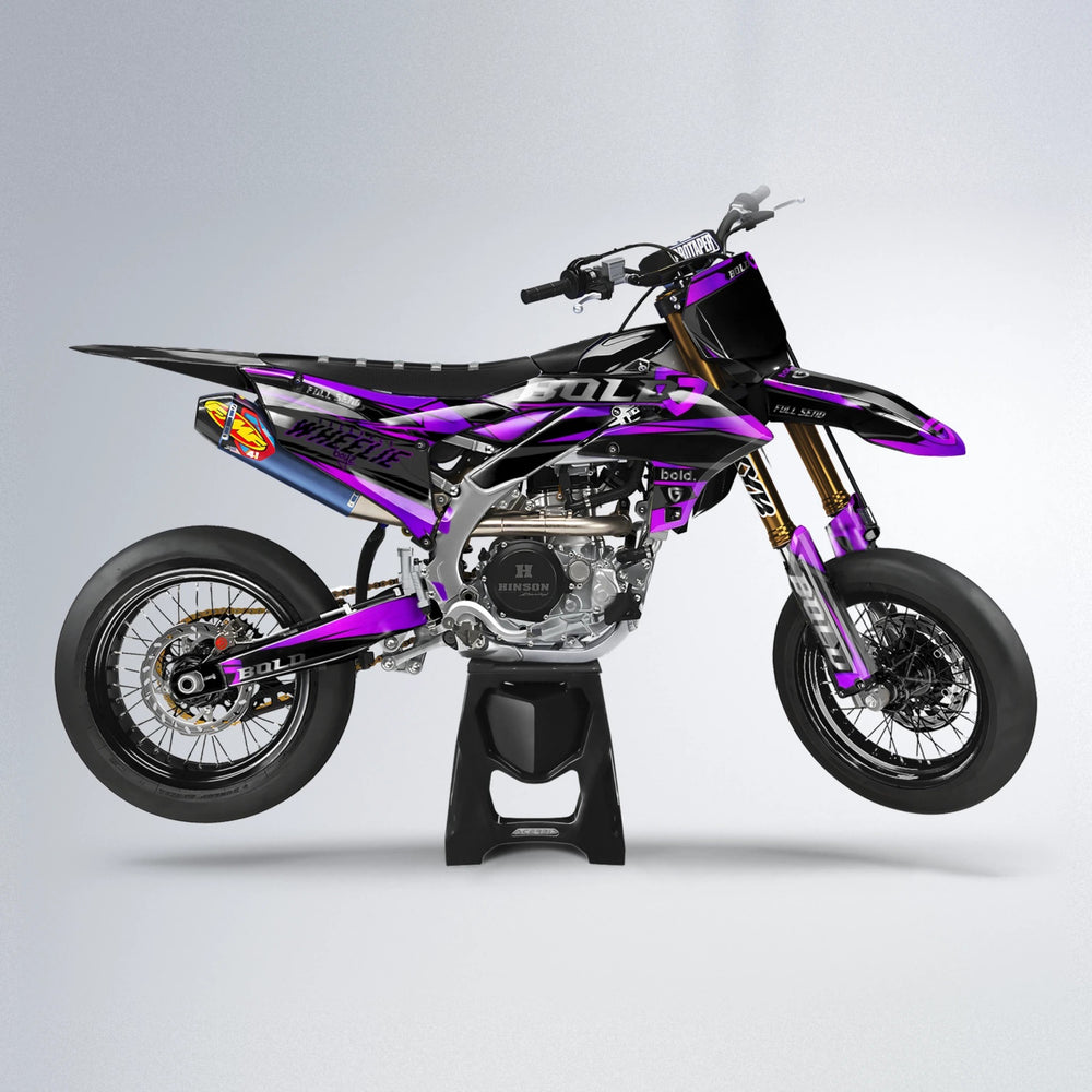 GEBEL V1 Yamaha YZF SM supermoto graphics kit in Custom Colour