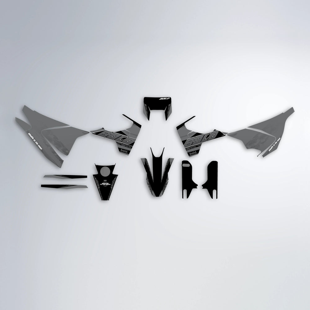 GEBEL V2 Husqvarna 701 graphics kit parts layout in Custom Colour