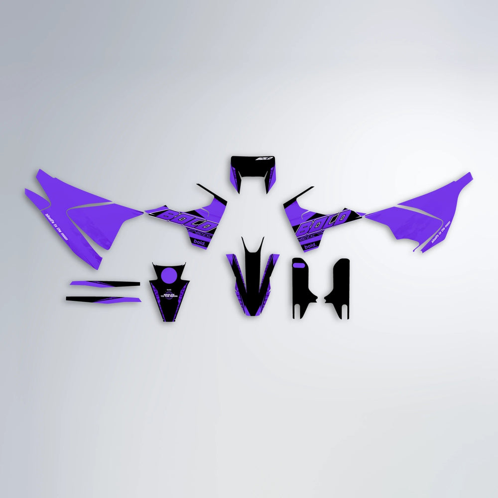 GEBEL V2 Husqvarna 701 graphics kit parts layout in Purple