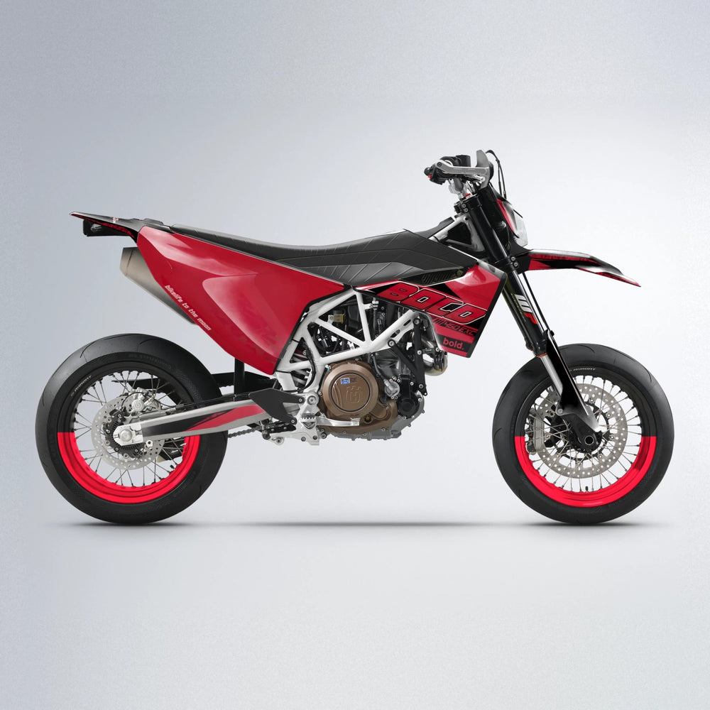 GEBEL V2 Husqvarna 701 supermoto graphics kit in Red