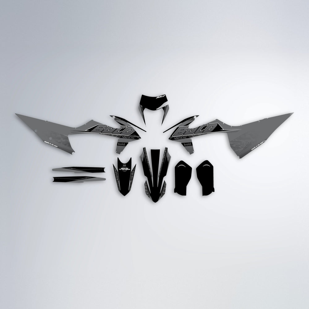 GEBEL V2 graphics kit parts layout in Silver