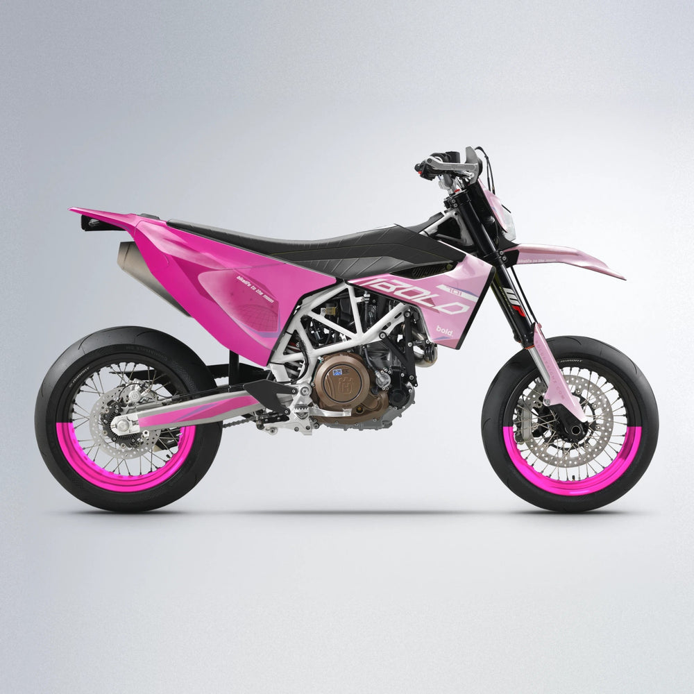GEBEL V3 Husqvarna 701 supermoto graphics kit in Flamingo
