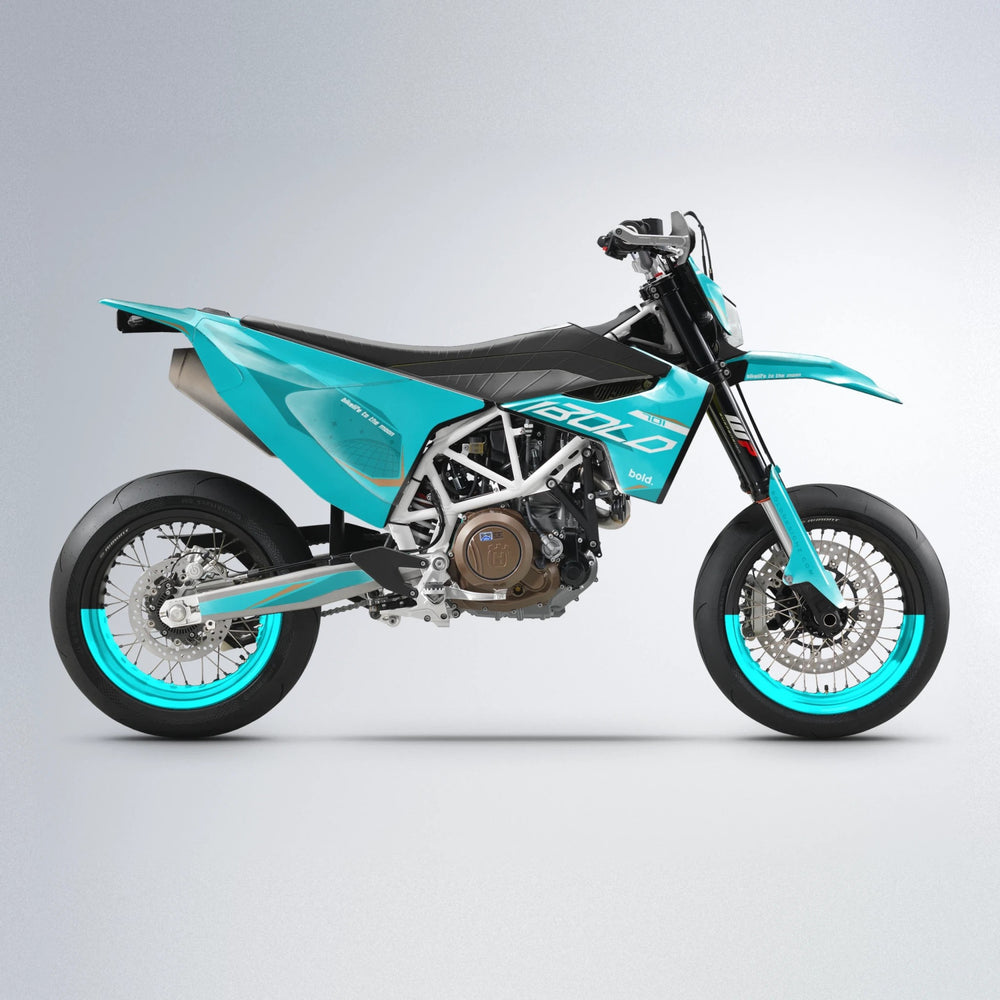 GEBEL V3 Husqvarna 701 supermoto graphics kit in Teal
