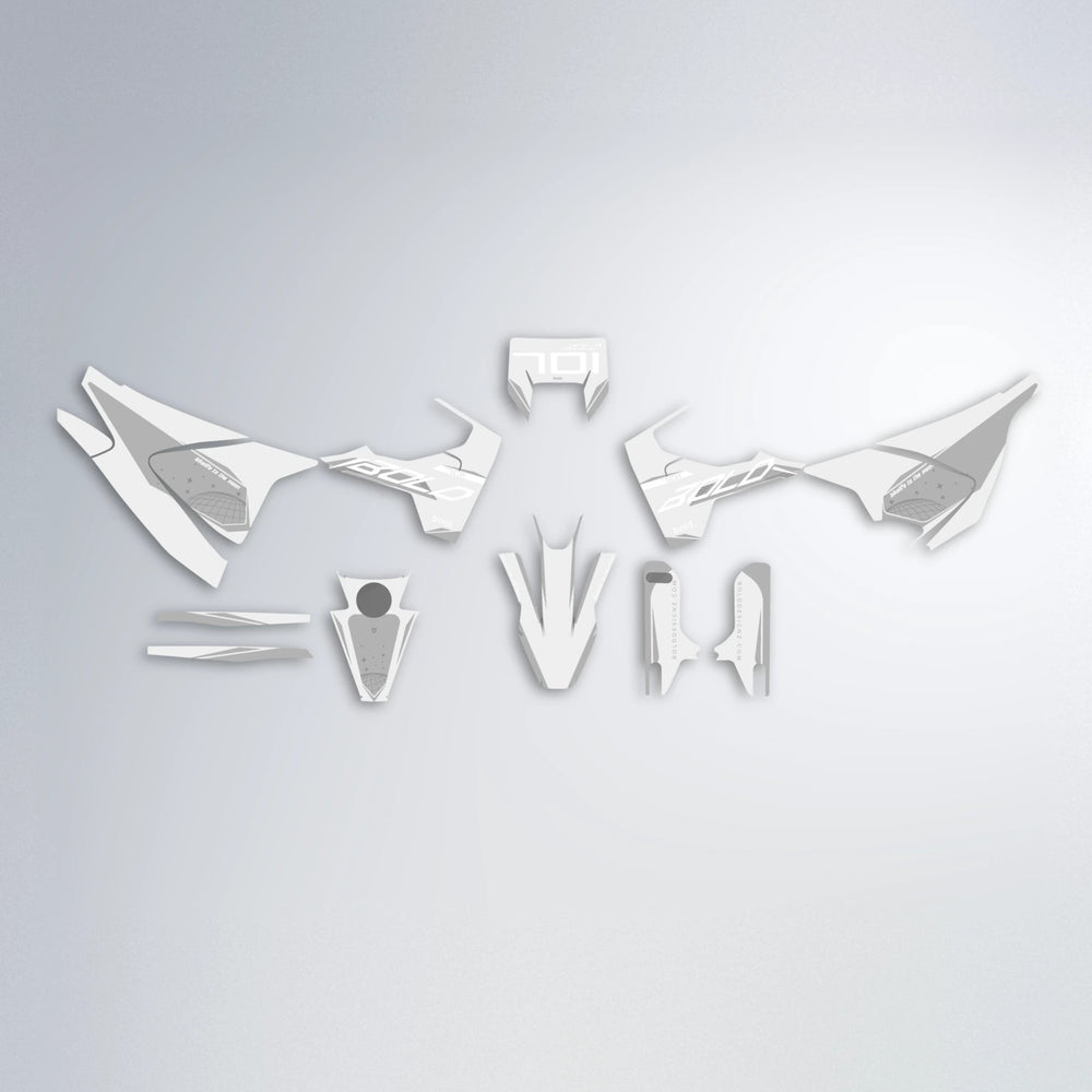 GEBEL V3 Husqvarna 701 graphics kit parts layout in White