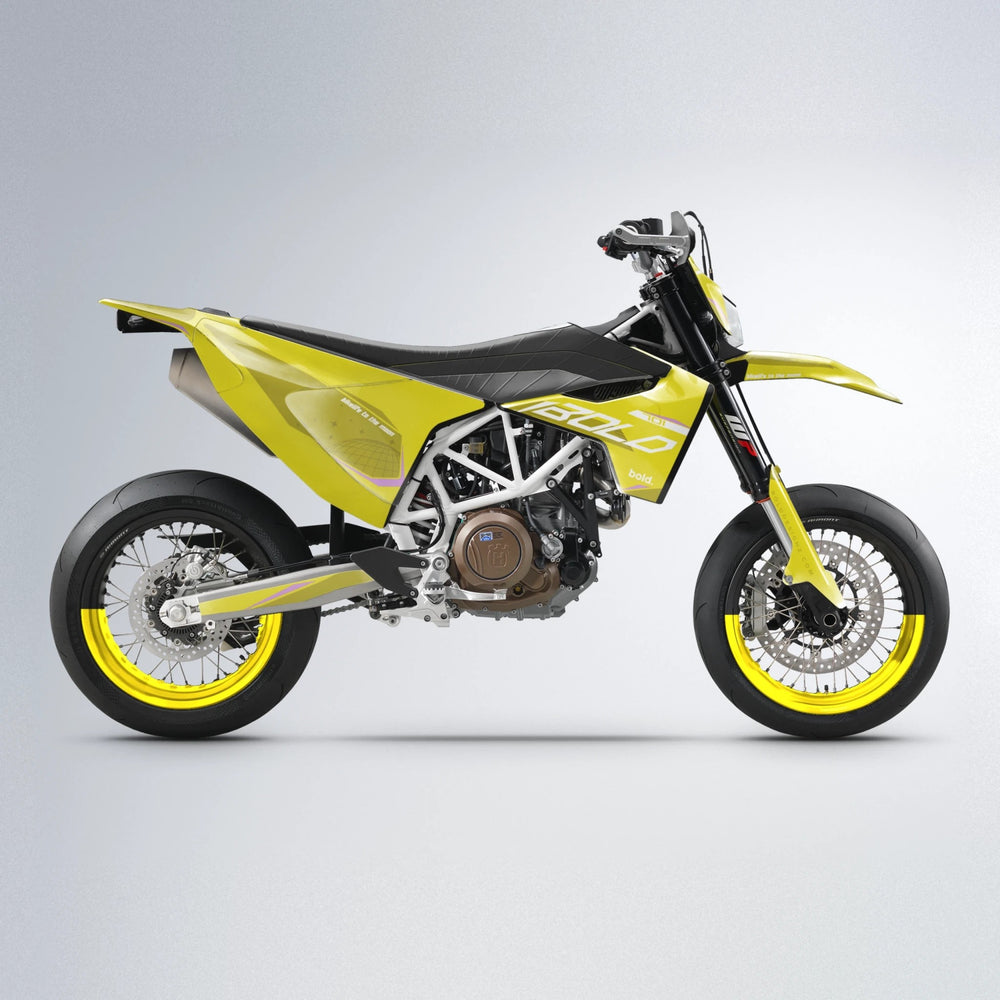 GEBEL V3 Husqvarna 701 supermoto graphics kit in Yellow