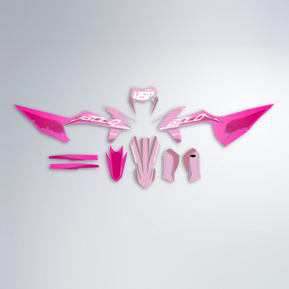GEBEL V3 graphics kit parts layout in Flamingo