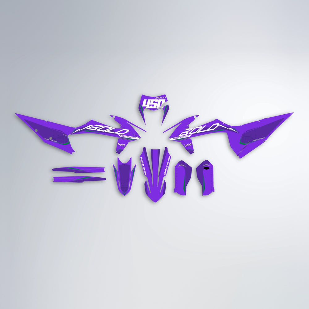 GEBEL V3 graphics kit parts layout in Purple