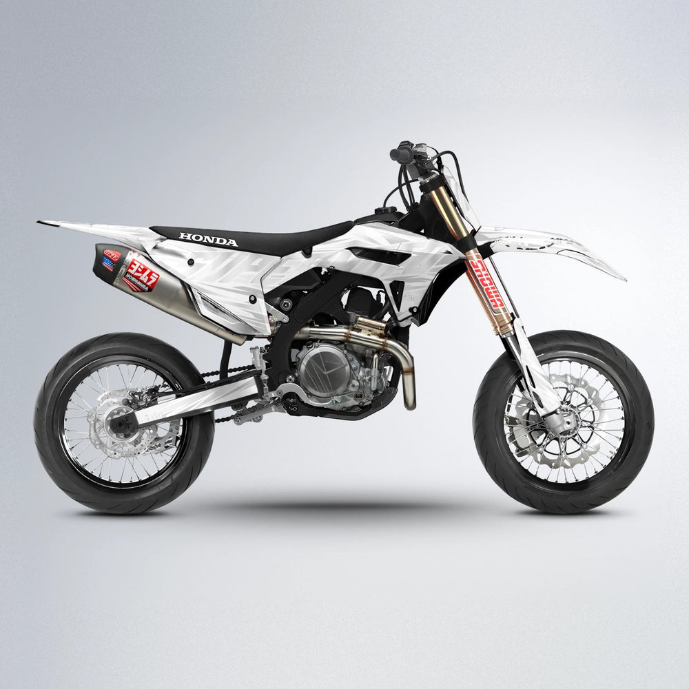 GEBEL V4 Honda supermoto graphics kit in White