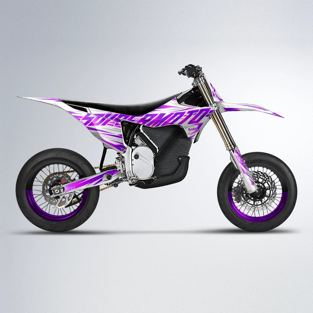 GEBEL V4 Stark Varg SM supermoto graphics kit in Custom Colour