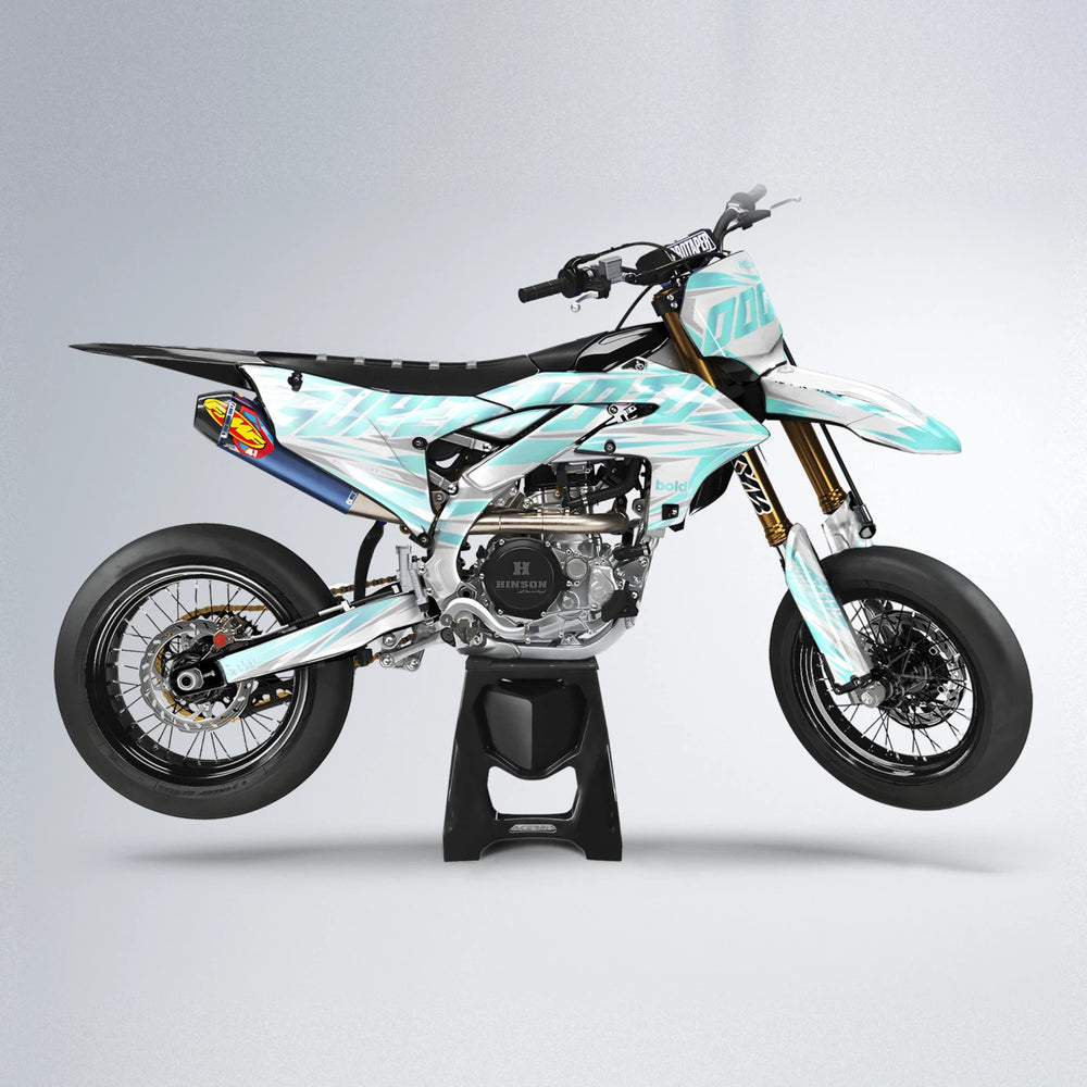 GEBEL V4 Yamaha YZF SM supermoto graphics kit in Mint