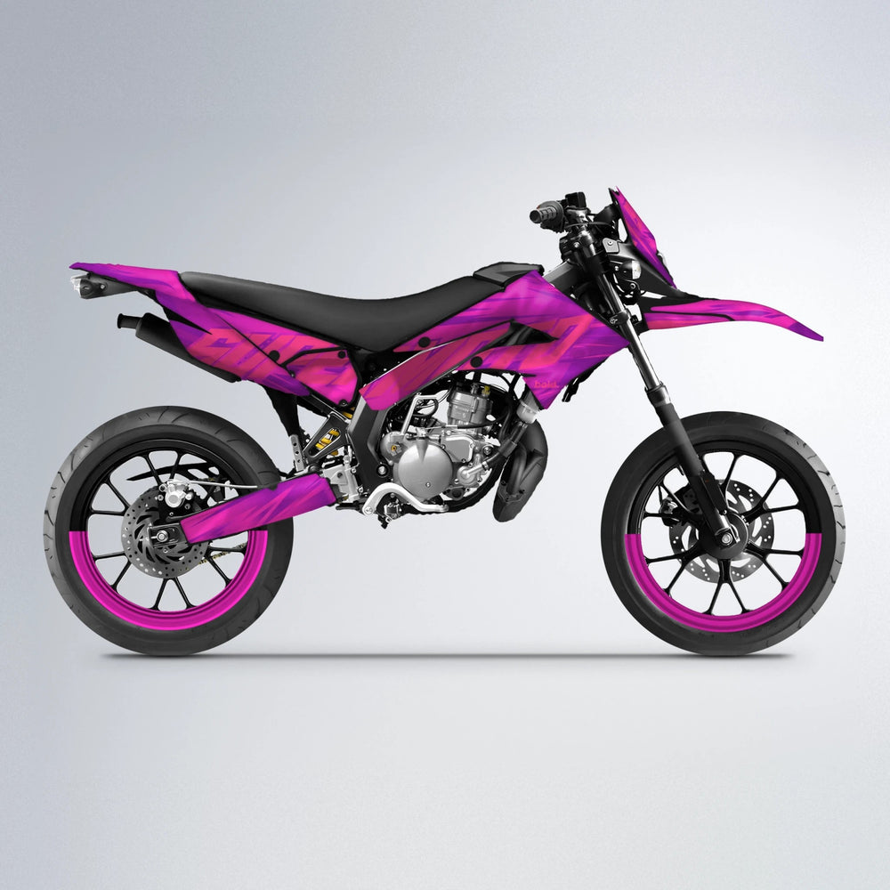 GEBEL V5 Derbi Senda supermoto graphics kit in Pink
