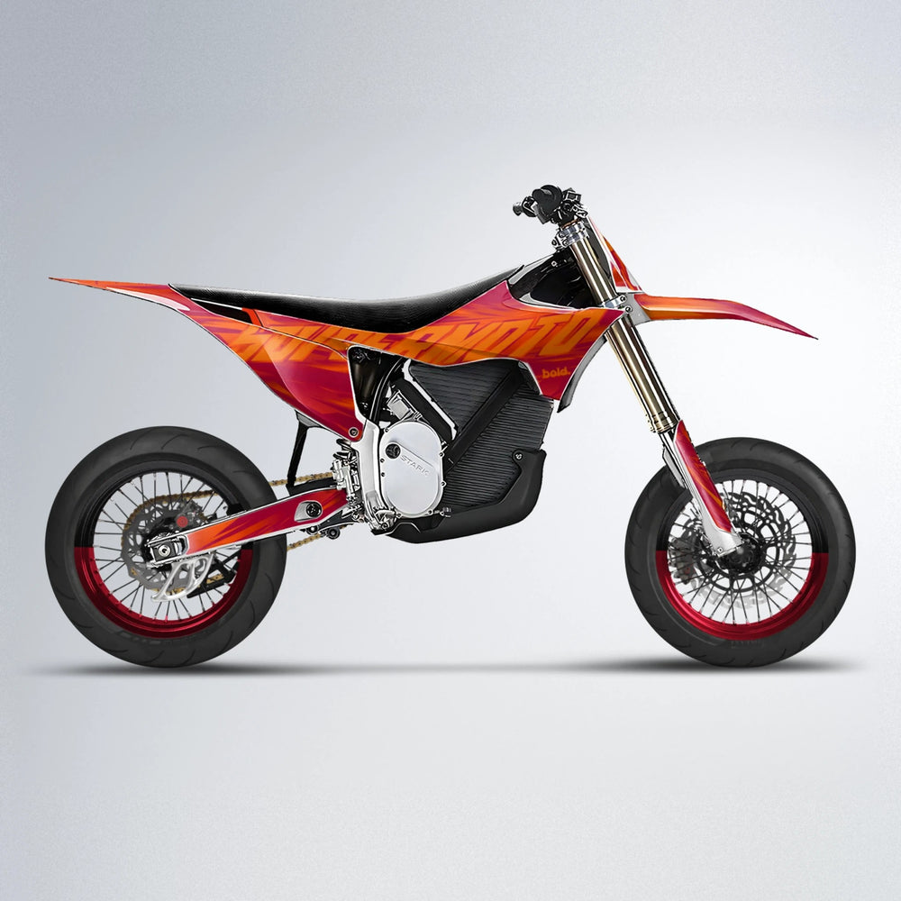 GEBEL V5 Stark Varg SM supermoto graphics kit in Red
