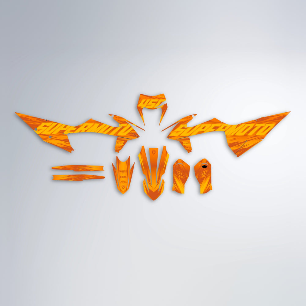 GEBEL V5 graphics kit parts layout in Orange