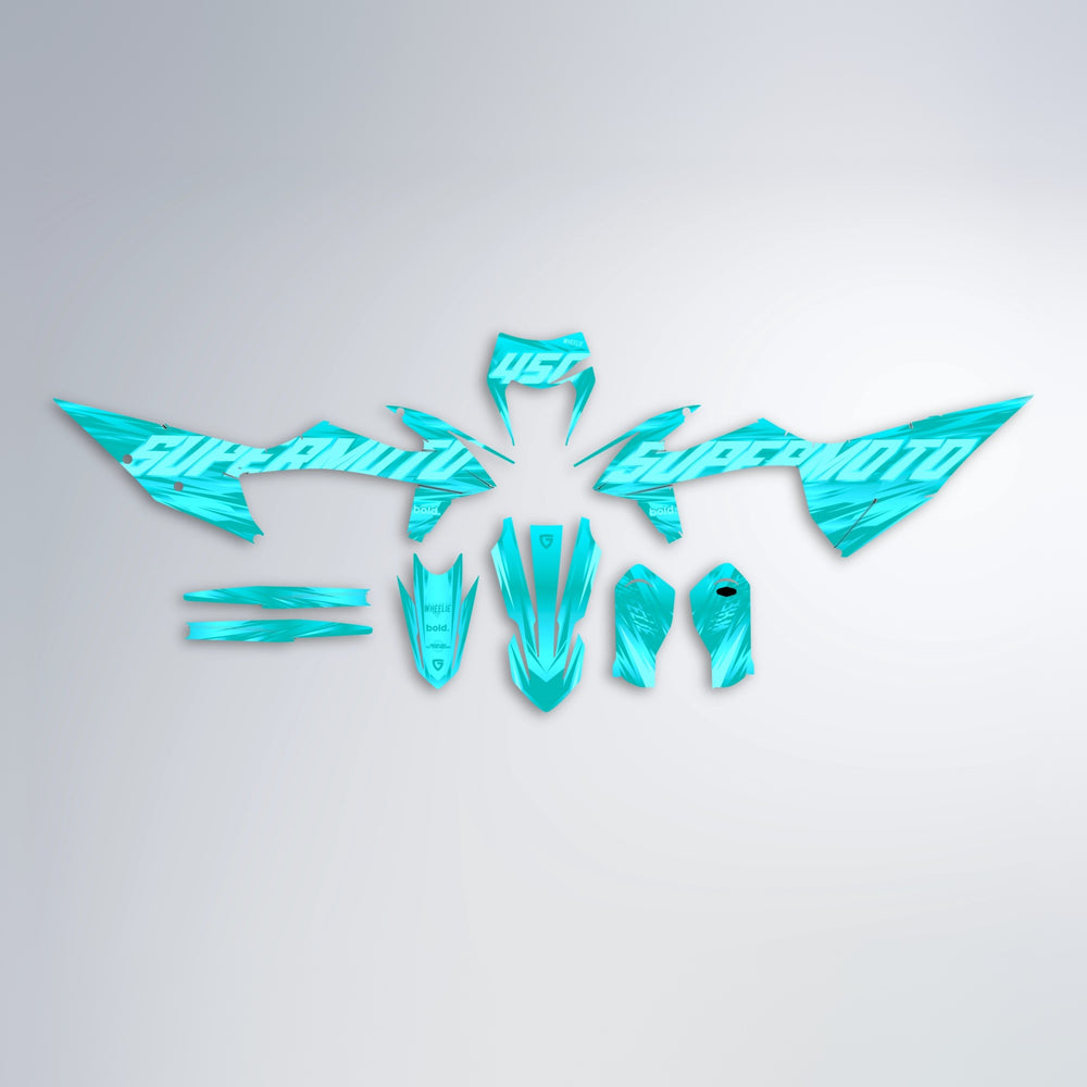 GEBEL V5 graphics kit parts layout in Teal