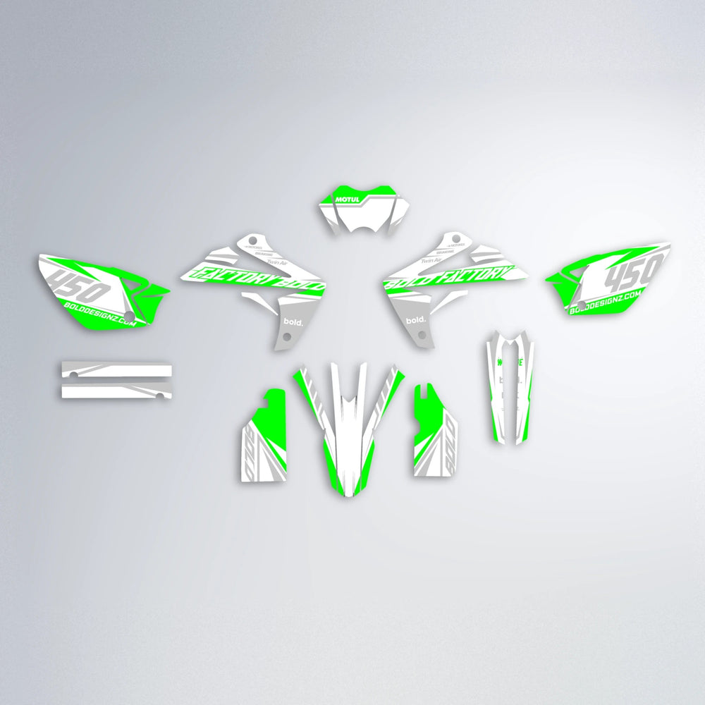 GLOBBY Rieju MRT graphics kit parts layout in Custom Colour