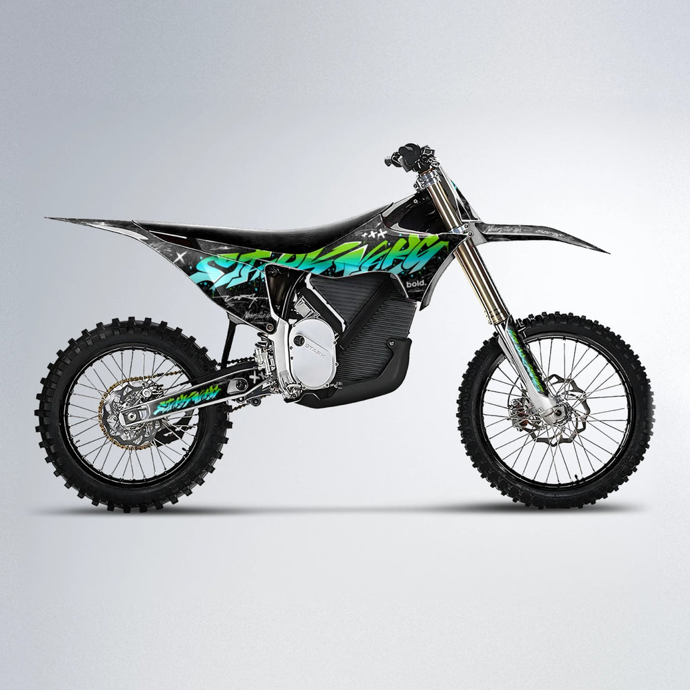 GRAFFITI Stark Varg MX motocross graphics kit in Green