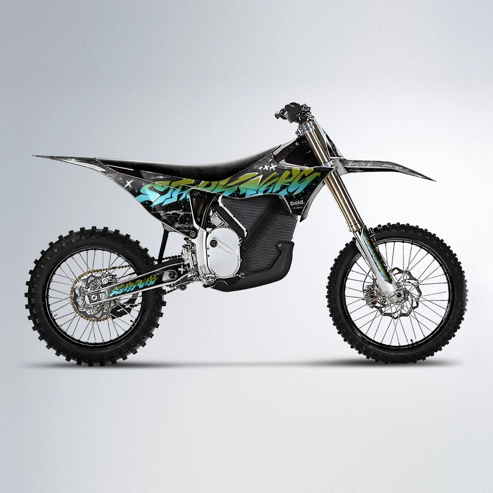 GRAFFITI Stark Varg MX motocross graphics kit in Olive