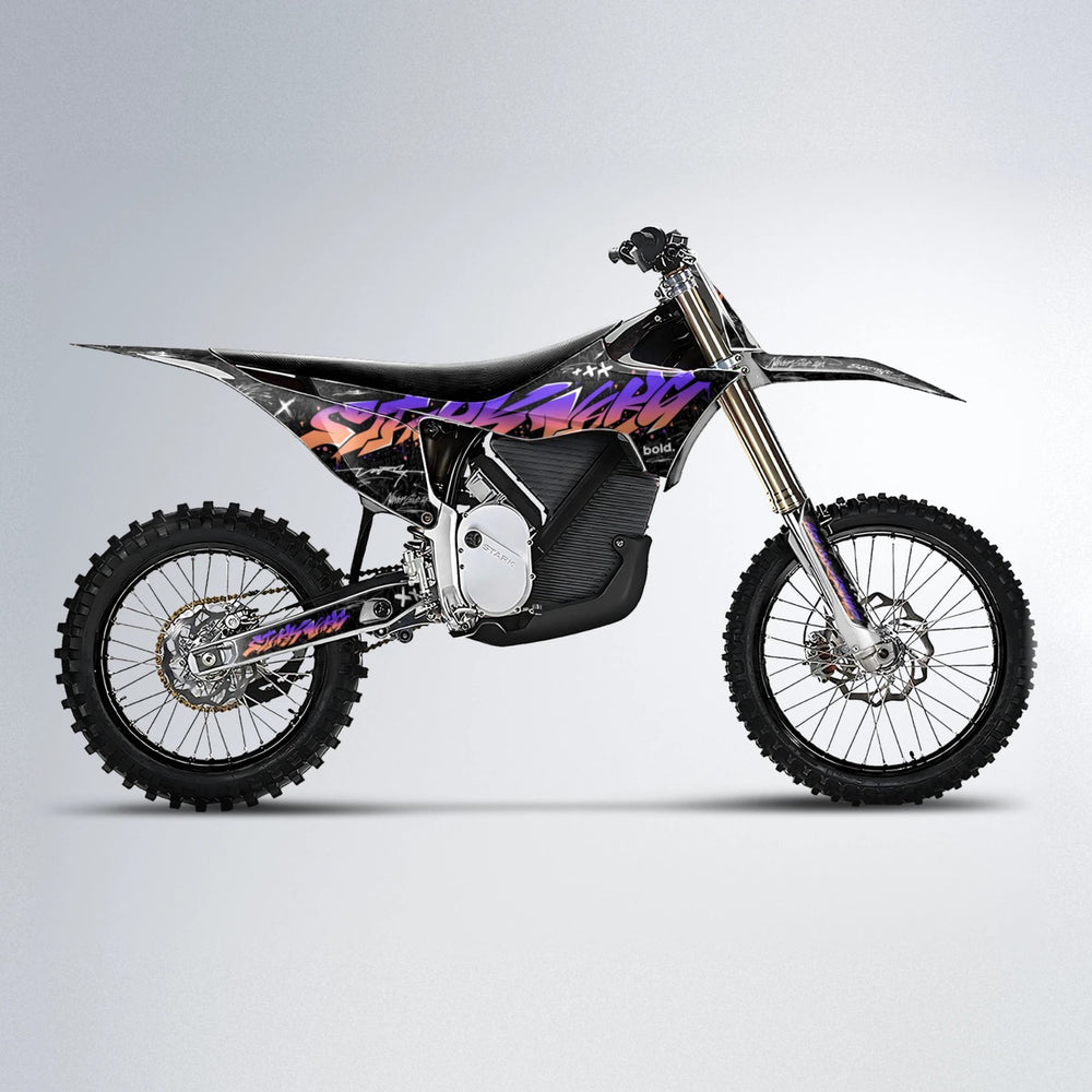 GRAFFITI Stark Varg MX motocross graphics kit in Purple