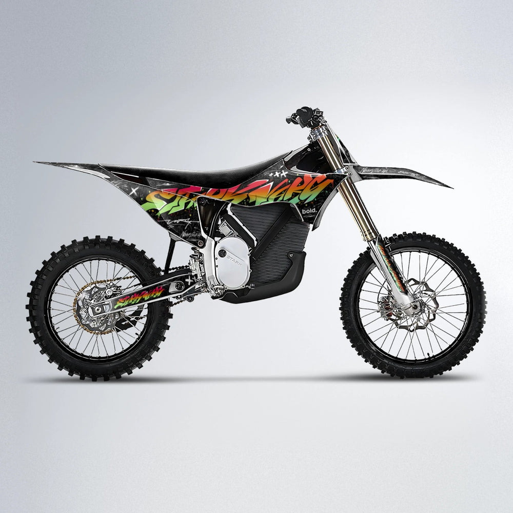 GRAFFITI Stark Varg MX motocross graphics kit in Red & Orange