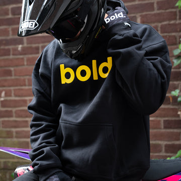 bold. Dream Chaser Yellow Hoodie (oversize fit)
