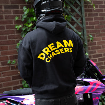 bold. Dream Chaser Yellow Hoodie (oversize fit)