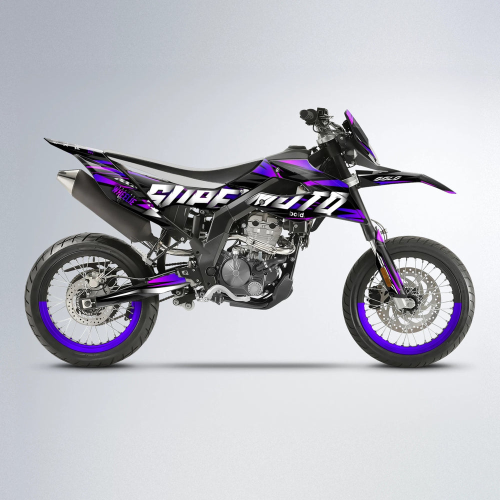 HOLYHANSI Aprilia SX 125 supermoto graphics kit in Custom Colour