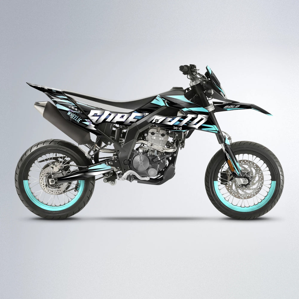 HOLYHANSI Aprilia SX 125 supermoto graphics kit in Mint