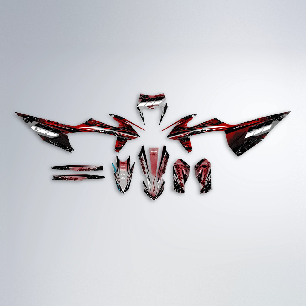HYDRA graphics kit parts layout in Black & Red