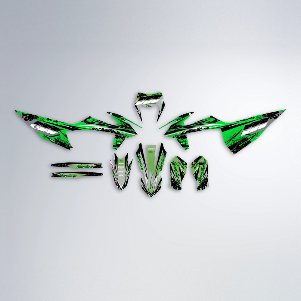 HYDRA graphics kit parts layout in Green