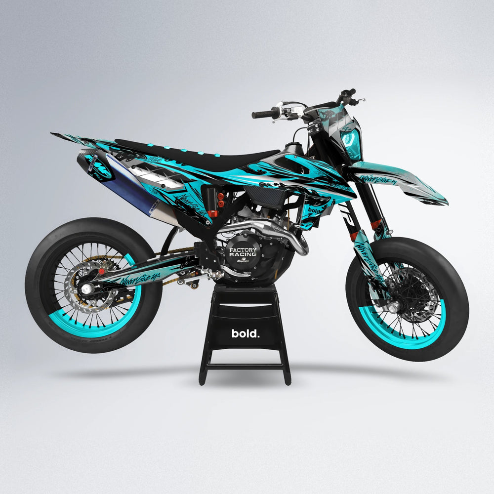 HYDRA supermoto graphics kit in Teal