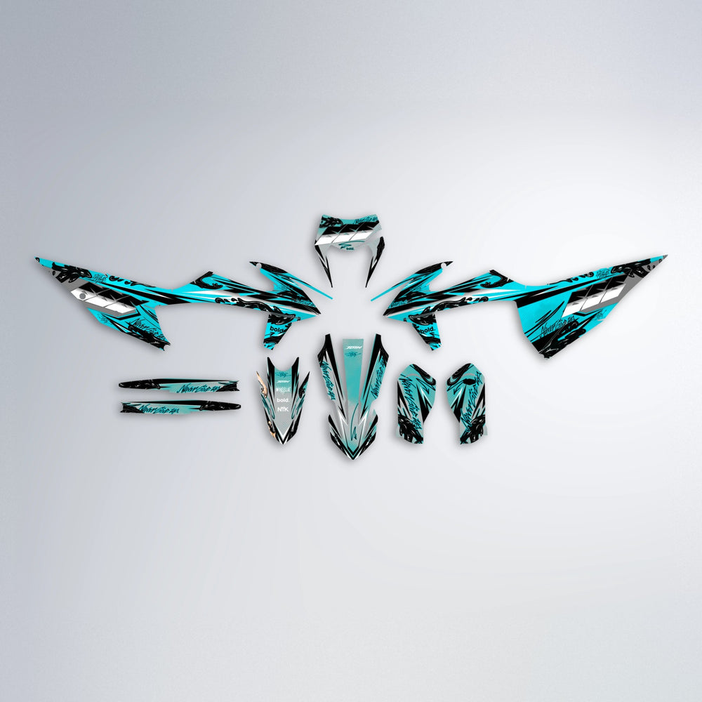 HYDRA graphics kit parts layout in Teal