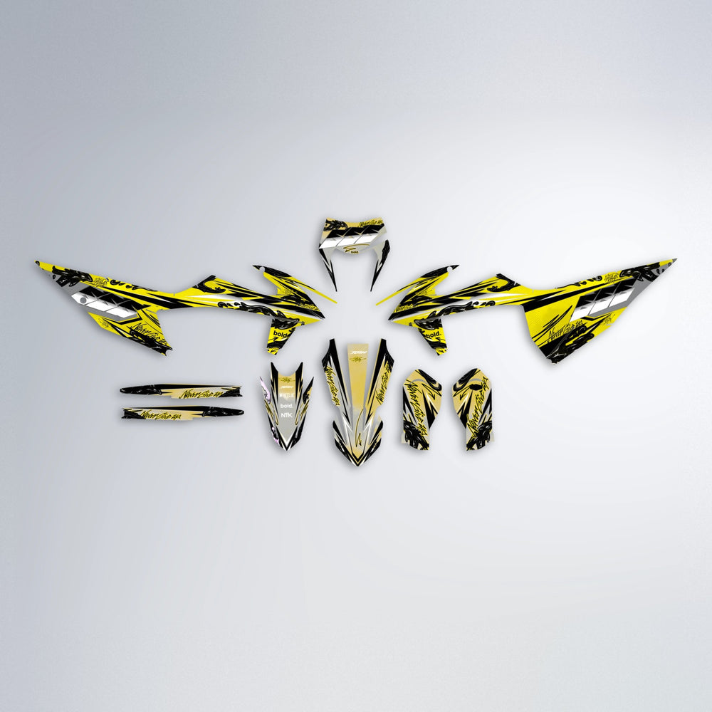 HYDRA graphics kit parts layout in Yellow