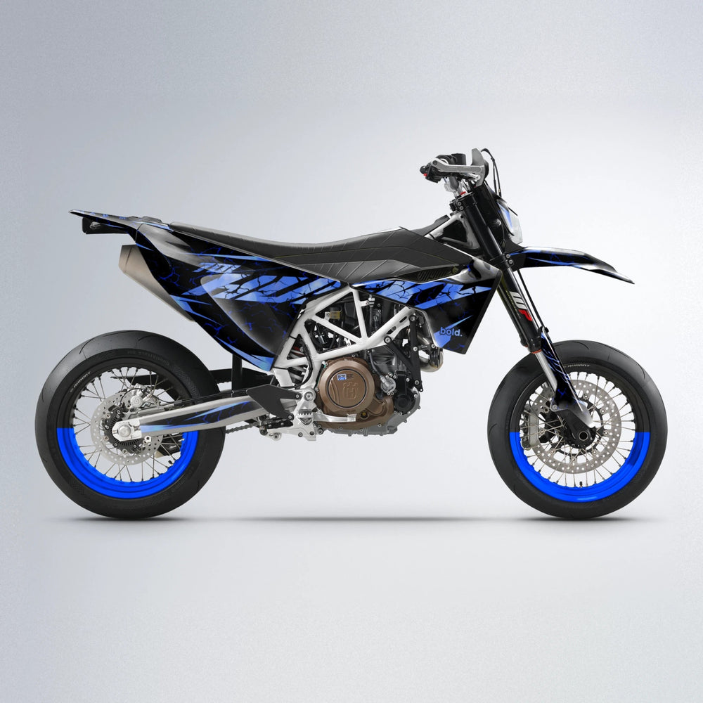 HYPER Husqvarna 701 supermoto graphics kit in Blue