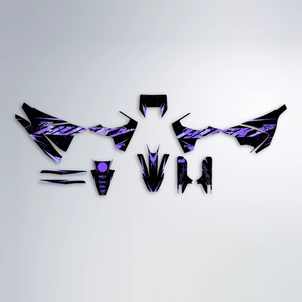 HYPER Husqvarna 701 graphics kit parts layout in Purple