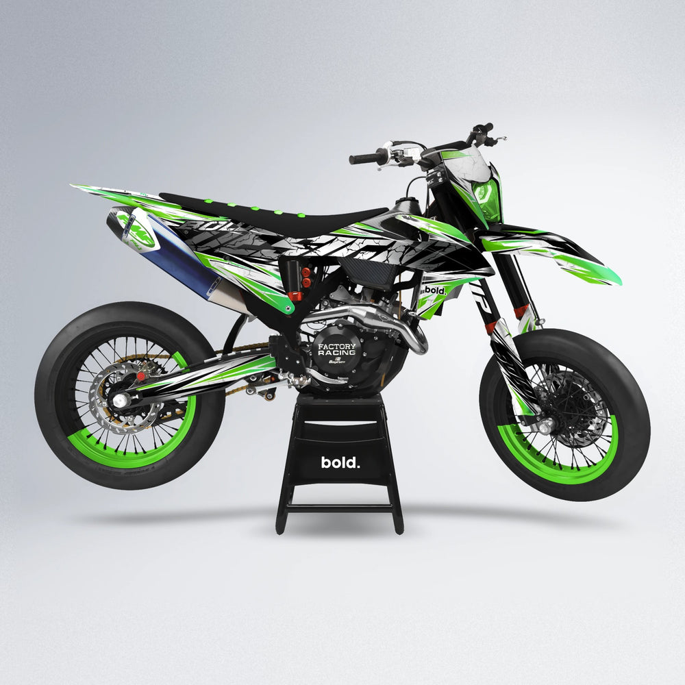 HYPER supermoto graphics kit in Green