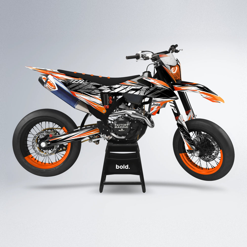 HYPER supermoto graphics kit in Orange