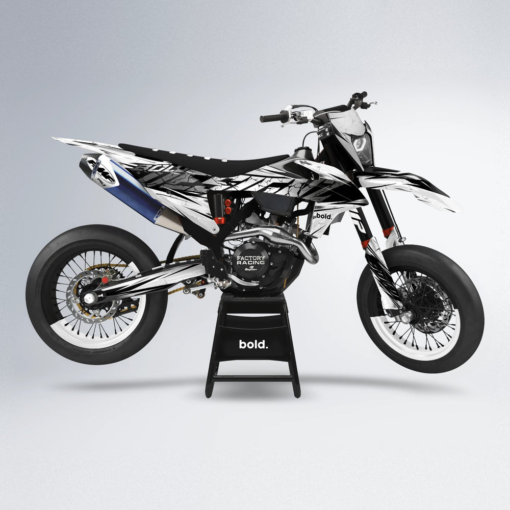 HYPER supermoto graphics kit in White