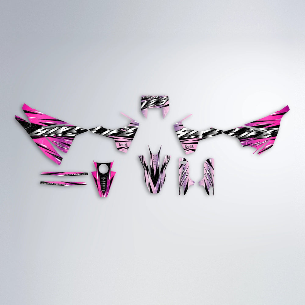 ILLUSION Husqvarna 701 graphics kit parts layout in Flamingo